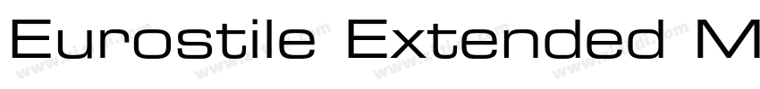 Eurostile Extended M字体转换